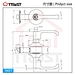 cylindrical lock lever